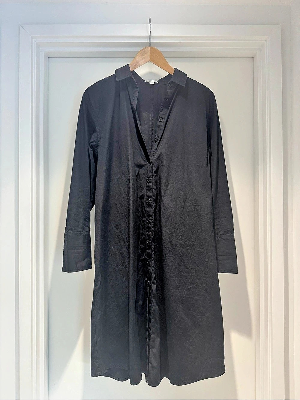 Nordstrom Long Sleeve Midi Dress in Black Size Small